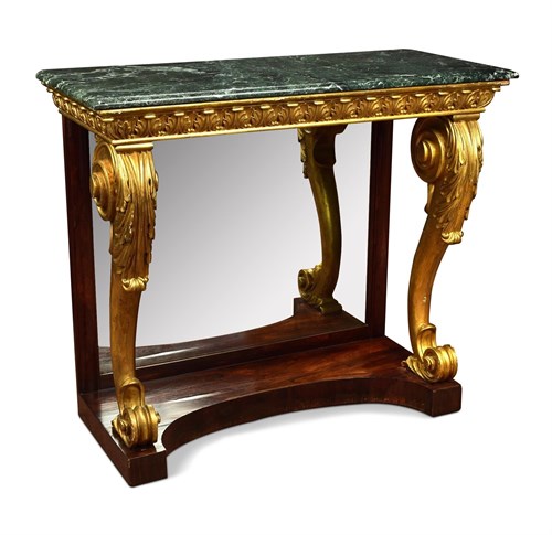 Lot 412 - A Regency marble and gilt console