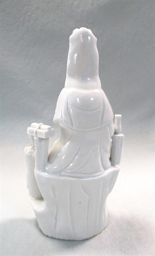 Lot 243 - An 18th century blanc de chine Guanyin