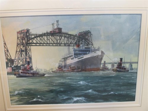 Lot 523 - Michael Roffe (British, b. 1948) 'S S Uruguay...