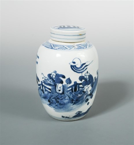Lot 194 - A Kangxi ovoid jar and cover