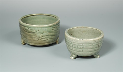 Lot 45 - A late Yuan/early Ming Longquan celadon censer
