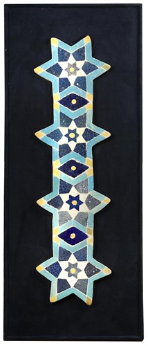 Lot 58 - An Islamic Persian mosaic tile panel