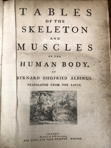 Lot 276 - ALBINUS (Bernard) Tables of the Skeleton and...