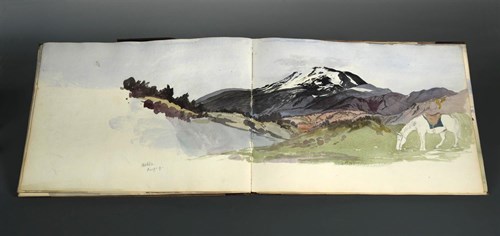 Lot 221 - Iceland - album, dated 1863, oblong folio,...