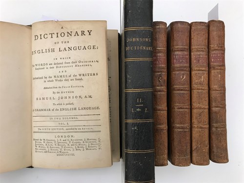 Lot 334 - JOHNSON (Samuel) A Dictionary of the English...