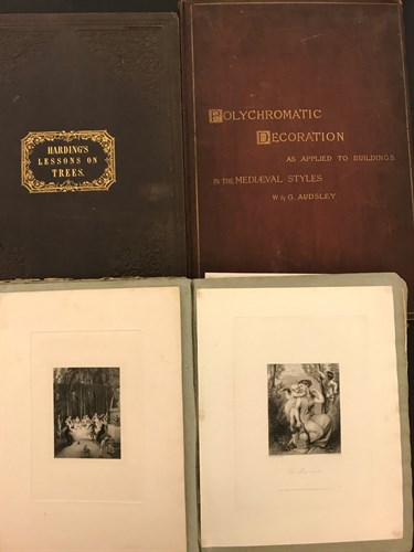 Lot 173 - 19th century print albums. A collection of...