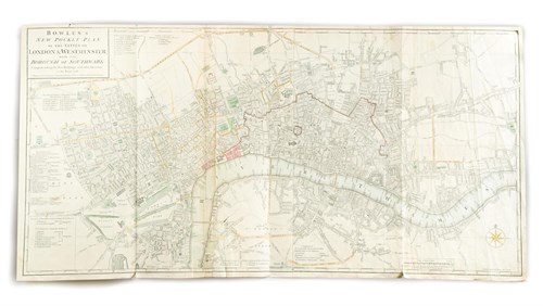 Lot 51 - Two 18th century London maps.