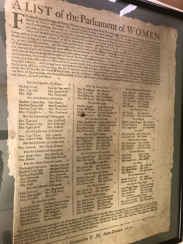 Lot 175 - A Broadside dated London 1679 'A List of the...