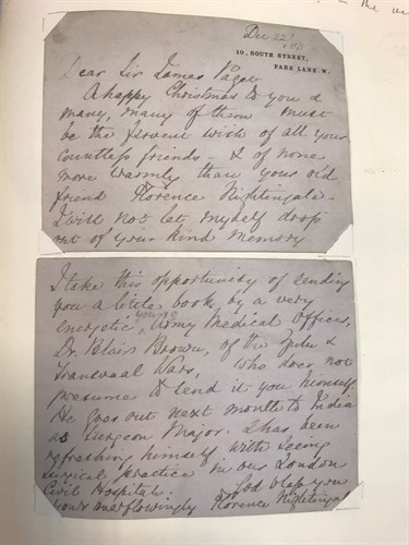 Lot 231 - NIGHTINGALE (Florence) autograph letter signed,...