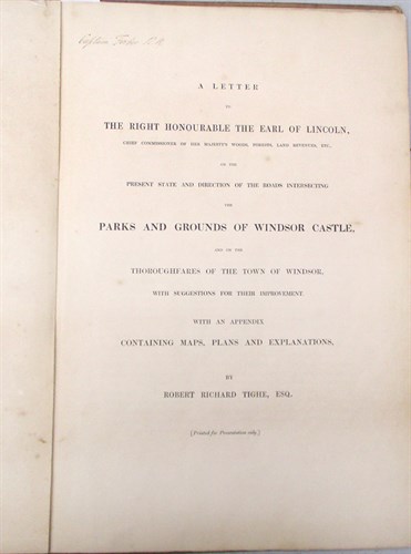 Lot 408 - TIGHE (Robert) A Letter to the Earl of Lincoln,...
