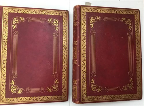 Lot 190 - A Scrap album, 2 vols., folio, early 19th...
