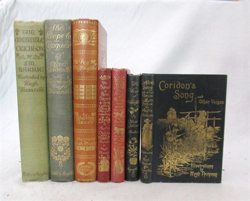 Lot 308 - THOMSON (Hugh; illustrator) Seven vols. in...