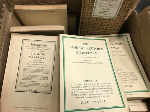 Lot 438 - Typography and bibliography journals and...