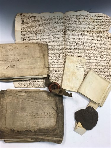 Lot 186 - A group of Elizabethan and Carolean manuscript...