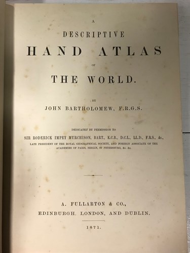 Lot 54 - Atlases. EWING (T) General Atlas of Modern...