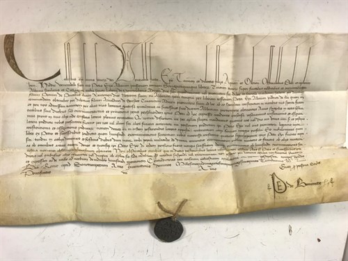 Lot 189 - A Papal Bull of Callixtus III dated May 1455,...