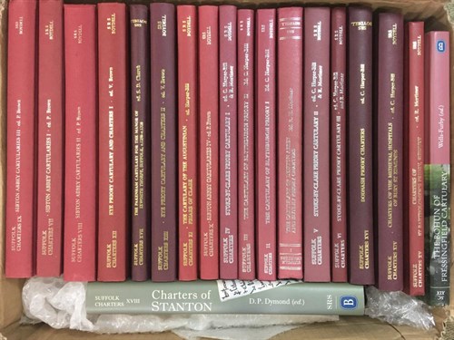 Lot 267 - Suffolk Records Society Charters Series. A...