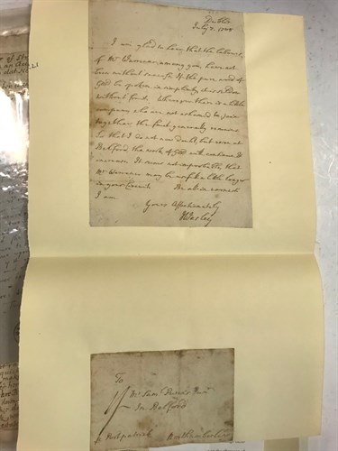 Lot 225 - A small collection of historical letters and...