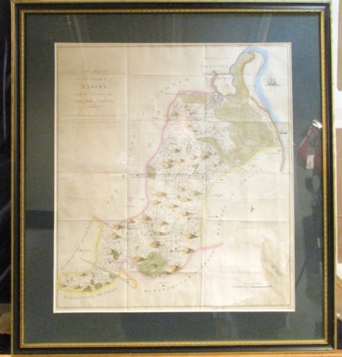 Lot 55 - Three late 18th century hand coloured maps of...