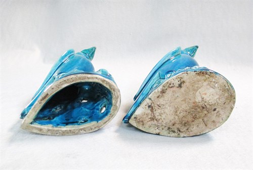 Lot 94 - A pair of 19th century Qing dynasty turquoise...