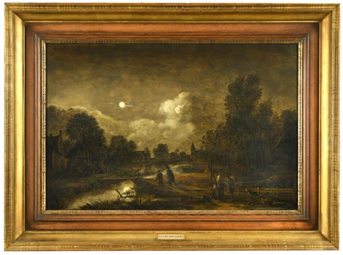 Lot 156 - Attributed to Aert van der Neer (Dutch, 1603/4-1677)