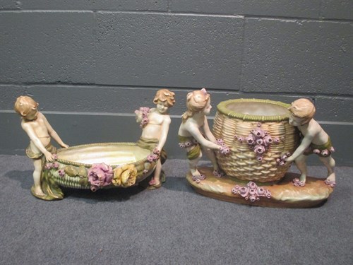 Lot 96 - A pair of Amphora figural vases (2)