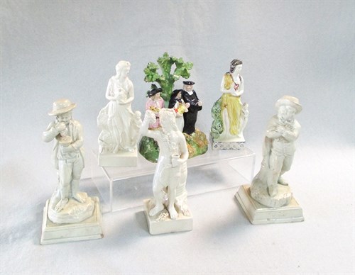 Lot 11 - An early 19th century Staffordshire Tythe Pig Group