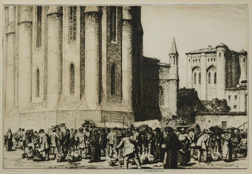 Lot 50 - Stanley Anderson, The Goose Fair, Albi,...