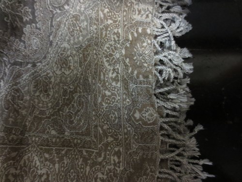 Lot 135 - A large beige Jamawar shawl