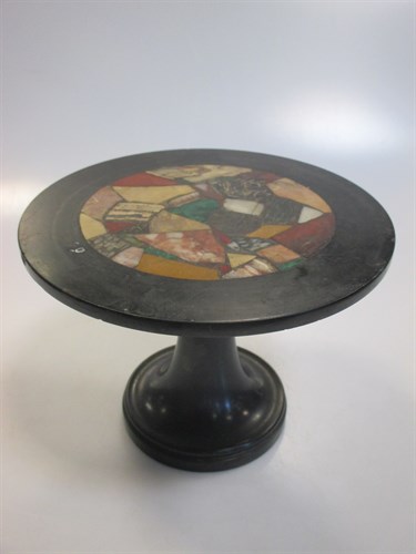 Lot 10 - A pietra dura miniature table