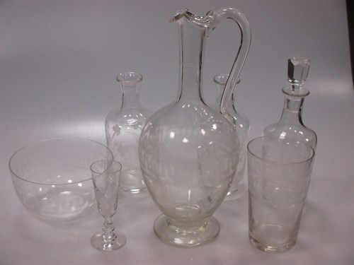 Lot 94 - A collection of Victorian & late glassware...