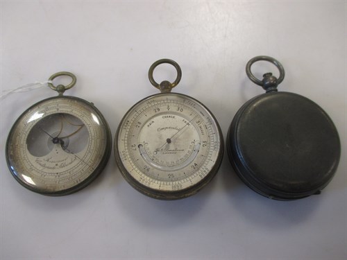 Lot 282 - A pocket compass, a pocket...