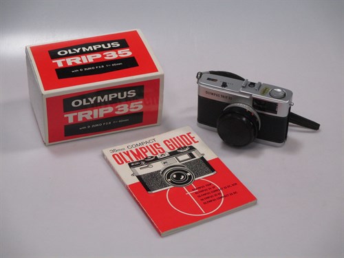 Lot 234 - An Olympus Trip 35 camera, boxed with...