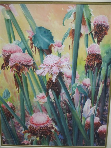 Lot 380 - Richard H Bolton (b. 1950), Tropical Blooms,...