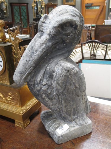 Lot 193 - A lead model of a pelican