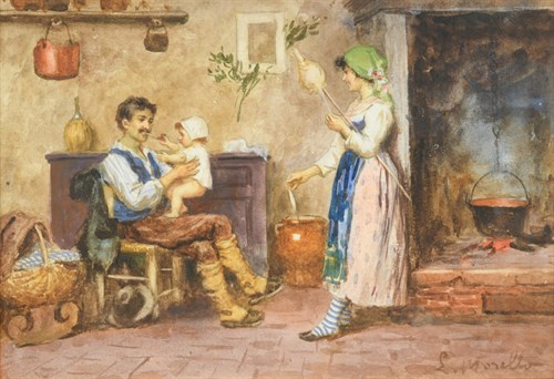 Lot 139 - L Morello  (Italian, 19th Century)