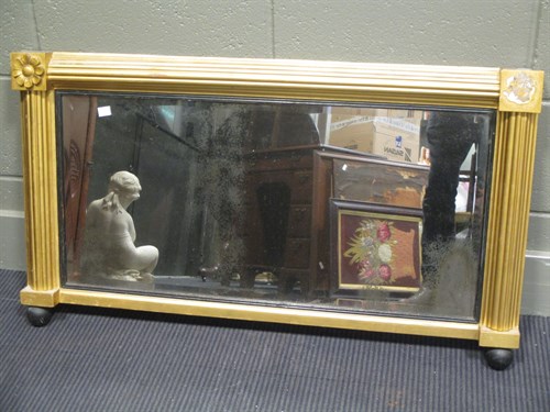 Lot 483 - A gilt landscape mirror, 55 x 95cm