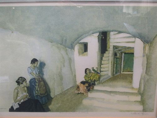 Lot 347 - Two reproduction prints signed by Russell Flint