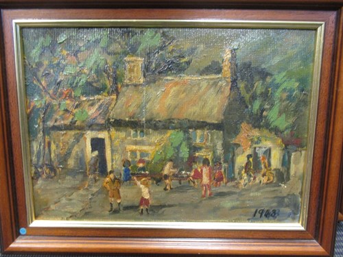 Lot 394 - Walter Goldsmith (British, 1860-1931) 'Village...