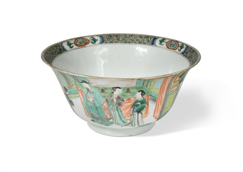 Lot 81 - A Chinese famille verte bowl, Kangxi (1662-1722)