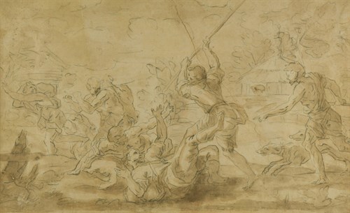 Lot 409 - Florentine School, 18th Century, Hunters...