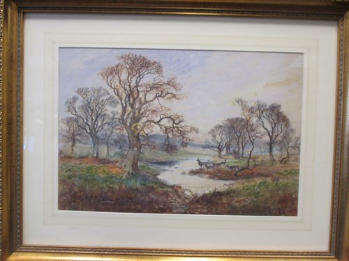 Lot 533 - Arthur Willett (British, 1868–1951), Deer In...