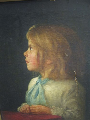 Lot 329 - English school, 19th century, portrait of a...
