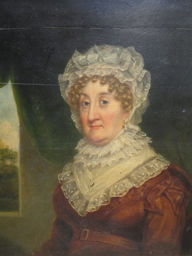 Lot 342 - English School (19th Century), Portrait of Mrs...