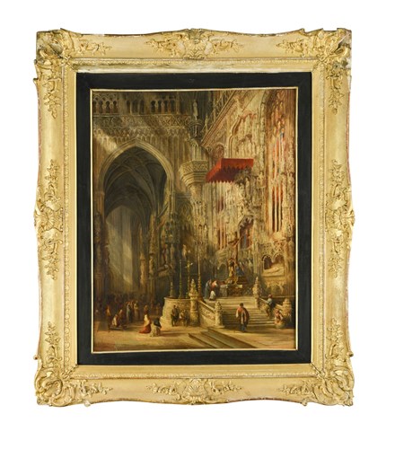 Lot 169 - Genaro Pérez de Villaamil (Spanish, 1807-1854)