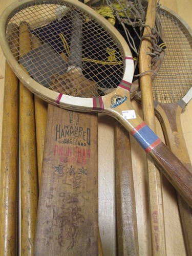 Lot 248 - Rugby school cap and badge, vintage cricket...