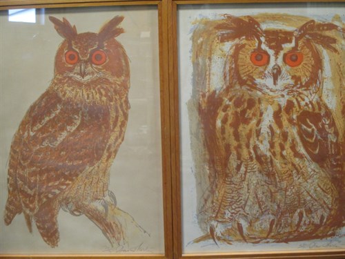 Lot 14 - David Koster (British, 1926-2014) 'Eagle Owl',...