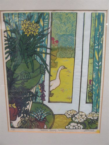 Lot 16 - Joan Lock (Modern British School) 'Goosey,...
