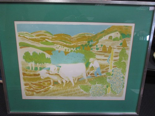 Lot 361 - Ann Rooke, Ploughing, artists proof,...