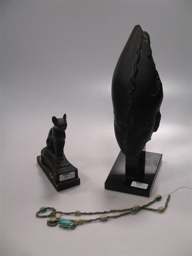 Lot 156 - A Musee de Louvre reproduction Egyptian bust...
